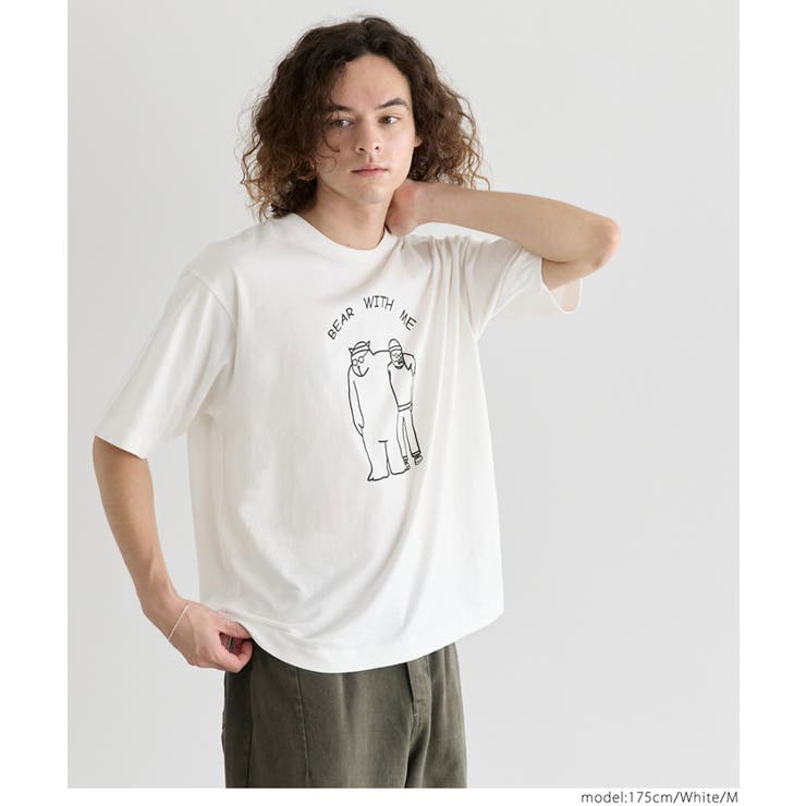 ベアプリントTシャツ メンズ レディース | coca | 詳細画像9 
