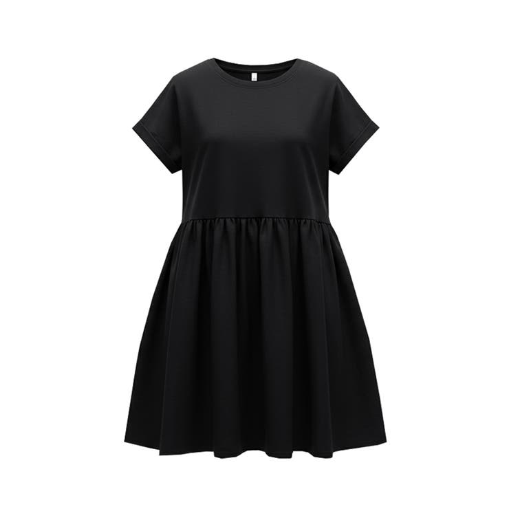 シンプルなのに、ちゃんと華やか。クルーネックドッキングギャザートップス | coca | 詳細画像4 