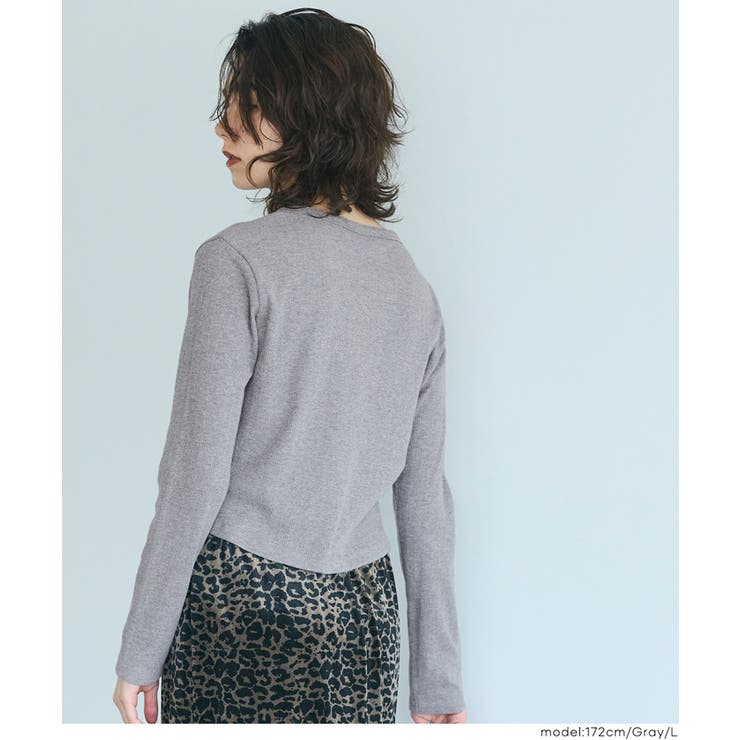 リブラウンドヘムカーディガン | coca | 詳細画像16 