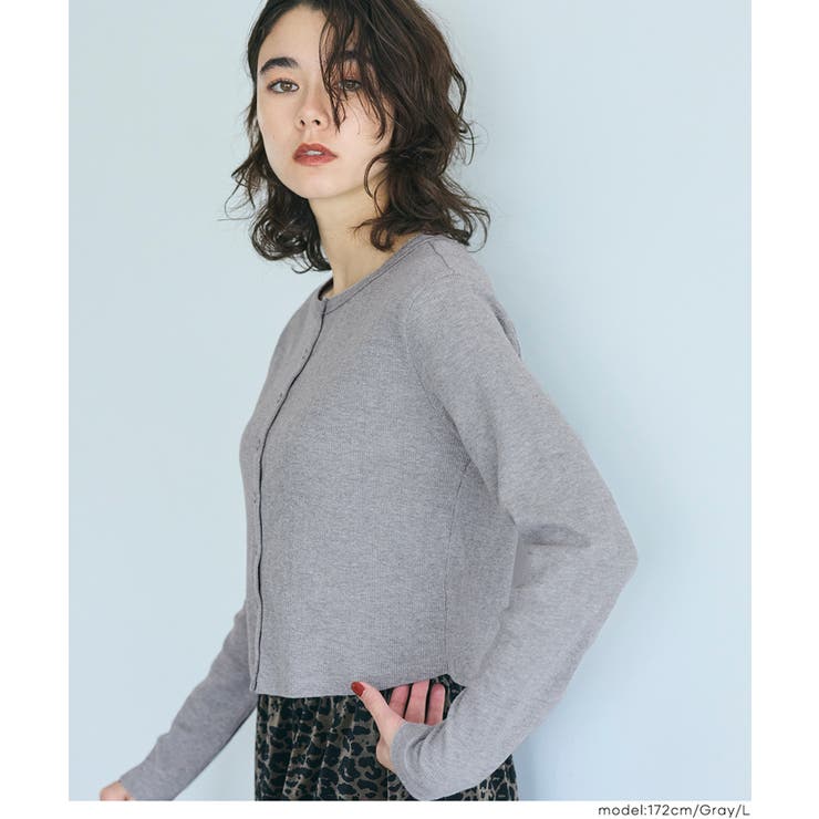 リブラウンドヘムカーディガン | coca | 詳細画像18 