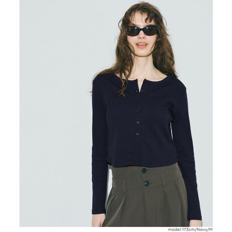 リブラウンドヘムカーディガン | coca | 詳細画像19 