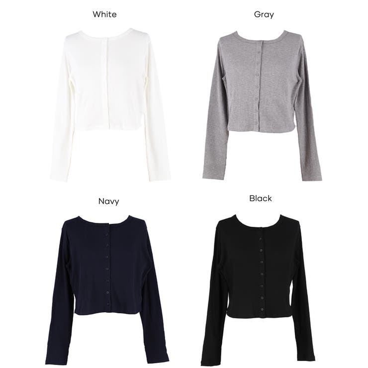 リブラウンドヘムカーディガン | coca | 詳細画像29 