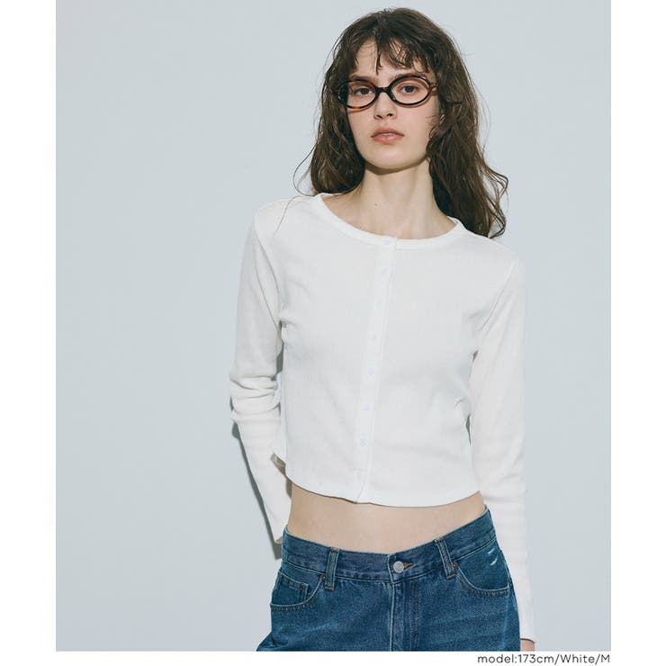 リブラウンドヘムカーディガン | coca | 詳細画像9 