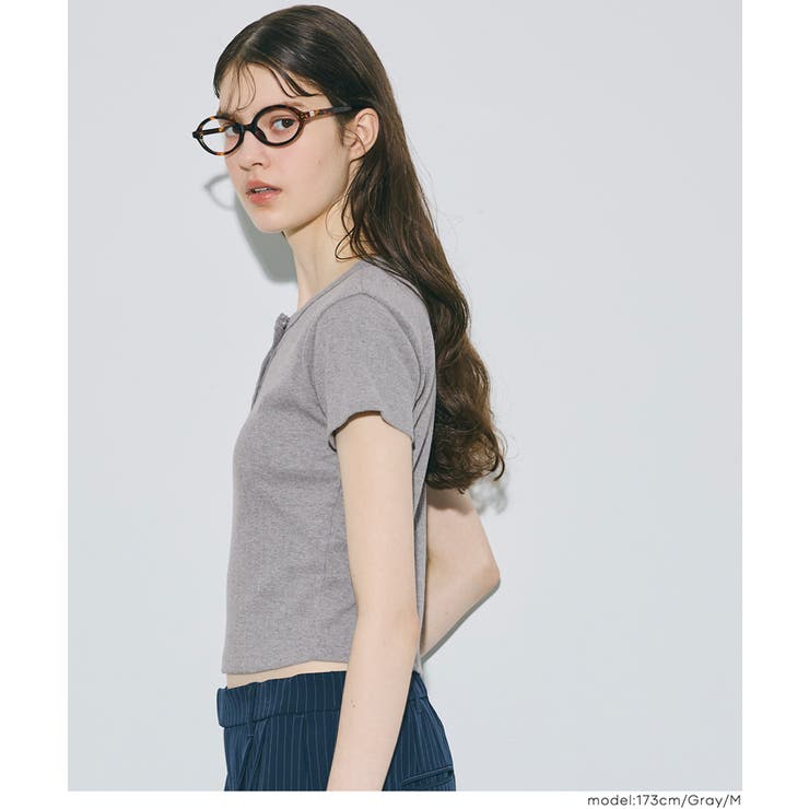 リブヘンリーネックTシャツ | coca | 詳細画像14 