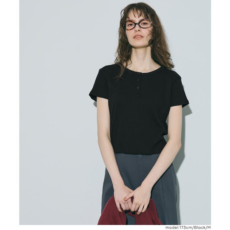 リブヘンリーネックTシャツ | coca | 詳細画像21 