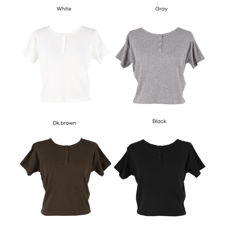 リブヘンリーネックTシャツ | coca | 詳細画像27 