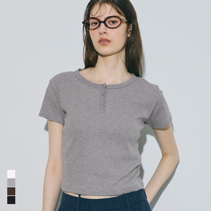 lee.kページ リブヘンリーネックTシャツ[品番：PA000017370]｜coca（コカ）の