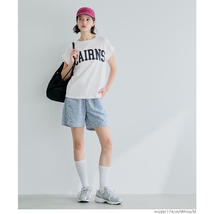 フレンチスリーブロゴプリントTシャツ | coca | 詳細画像11 