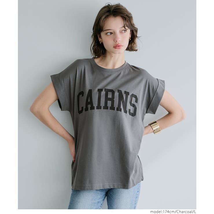 フレンチスリーブロゴプリントTシャツ | coca | 詳細画像17 