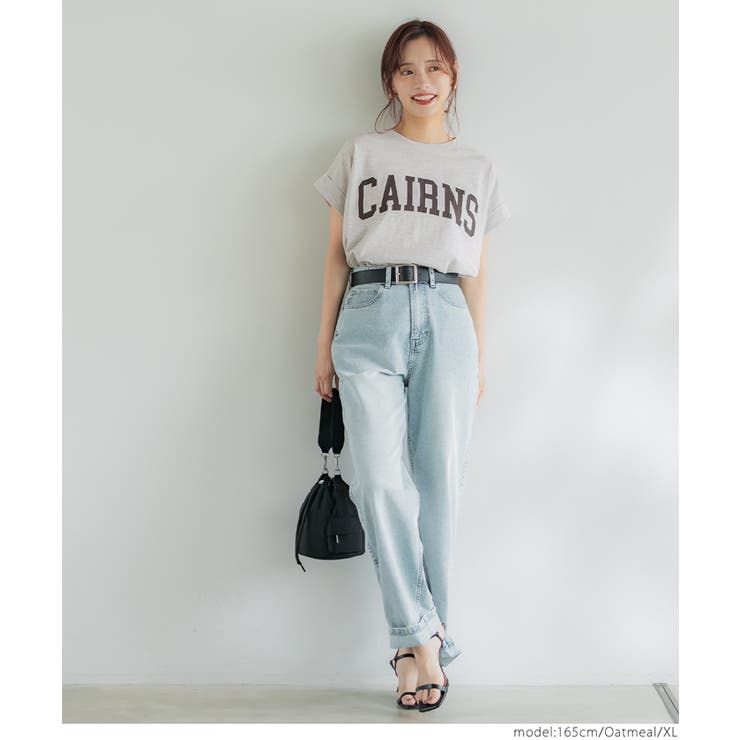 フレンチスリーブロゴプリントTシャツ | coca | 詳細画像18 