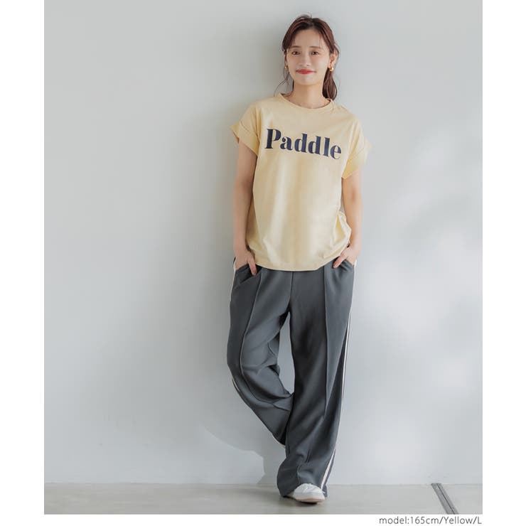 フレンチスリーブロゴプリントTシャツ | coca | 詳細画像25 