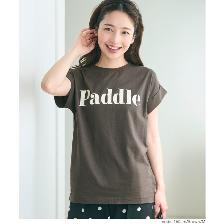 フレンチスリーブロゴプリントTシャツ | coca | 詳細画像27 