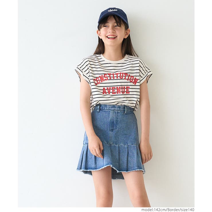 ［Border］ | 【新色追加】親子お揃いレギュラーウェイトロールアップロゴTシャツ | coca