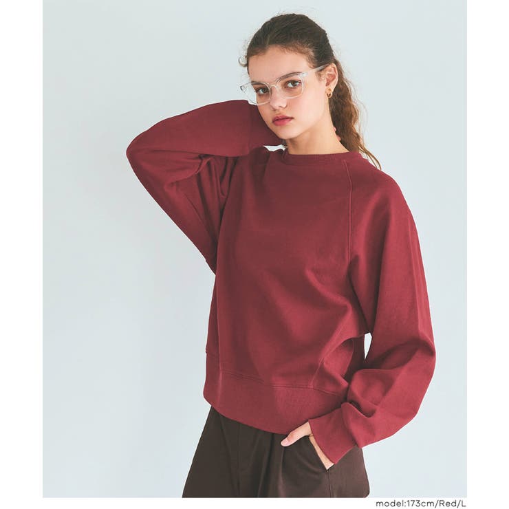 ヘビーウェイト裏毛ラグランスリーブスウェット[品番：PA000017487