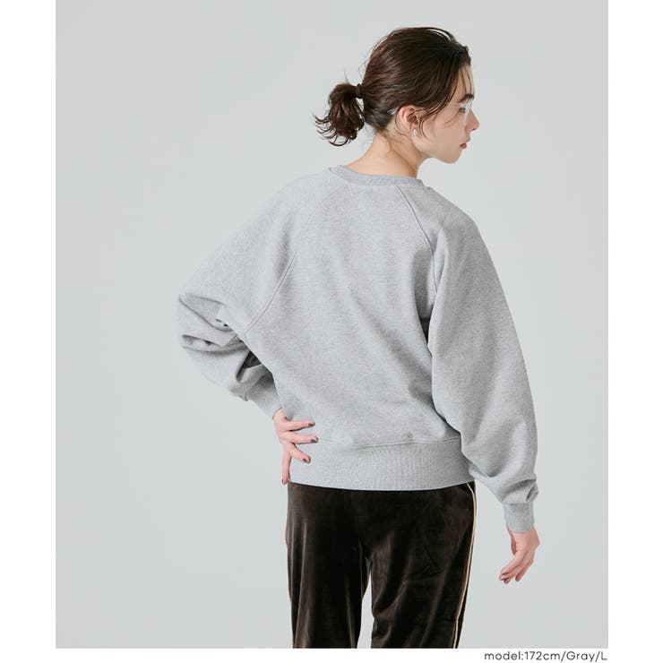 ヘビーウェイト裏毛ラグランスリーブスウェット | coca | 詳細画像16 