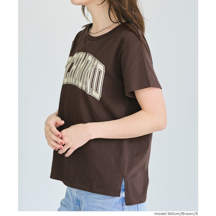 秋コーデにぴったりなサイドスリットプリントTシャツ | coca | 詳細画像13 