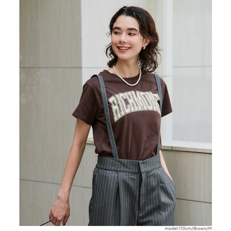 秋コーデにぴったりなサイドスリットプリントTシャツ | coca | 詳細画像15 