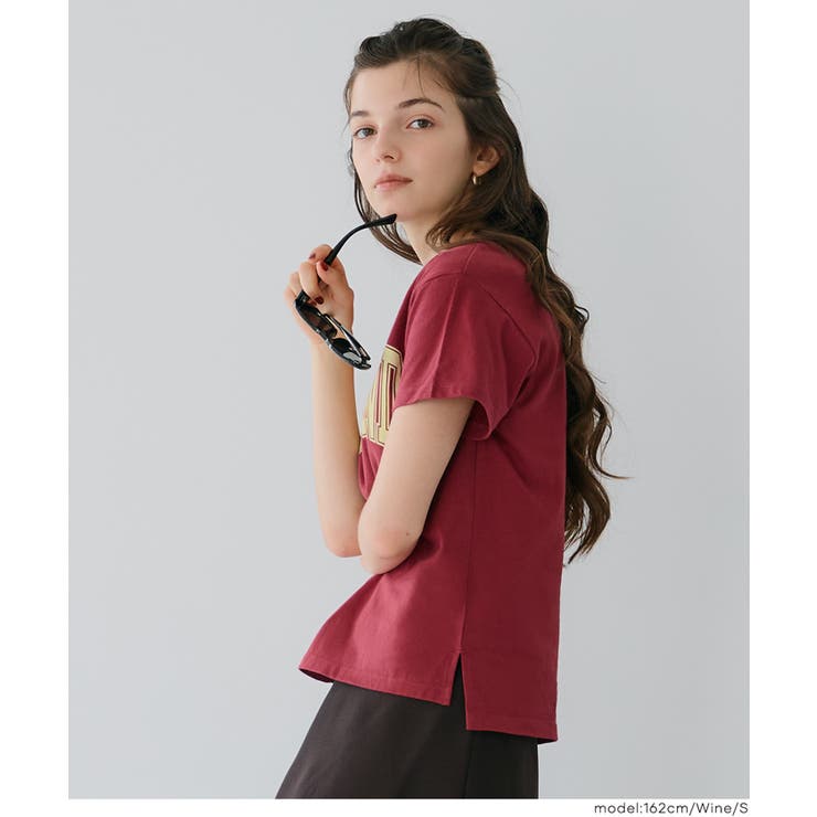 秋コーデにぴったりなサイドスリットプリントTシャツ | coca | 詳細画像21 