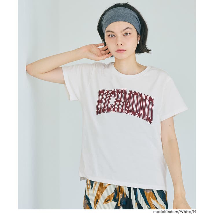 ［White］ | 秋コーデにぴったりなサイドスリットプリントTシャツ | coca