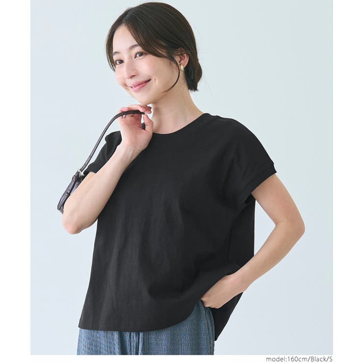 ［Black］ | フレンチスリーブトップス | coca