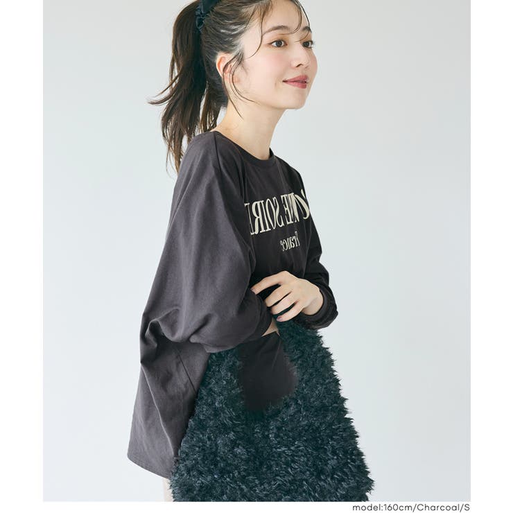 リラクシーなシルエットとロゴデザインが映えるドルマンロゴTシャツ | coca | 詳細画像19 