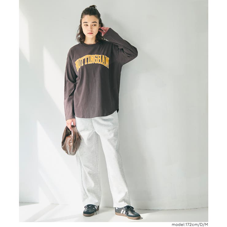 大人カジュアルを楽しめるビッグロゴロンT | coca | 詳細画像17 