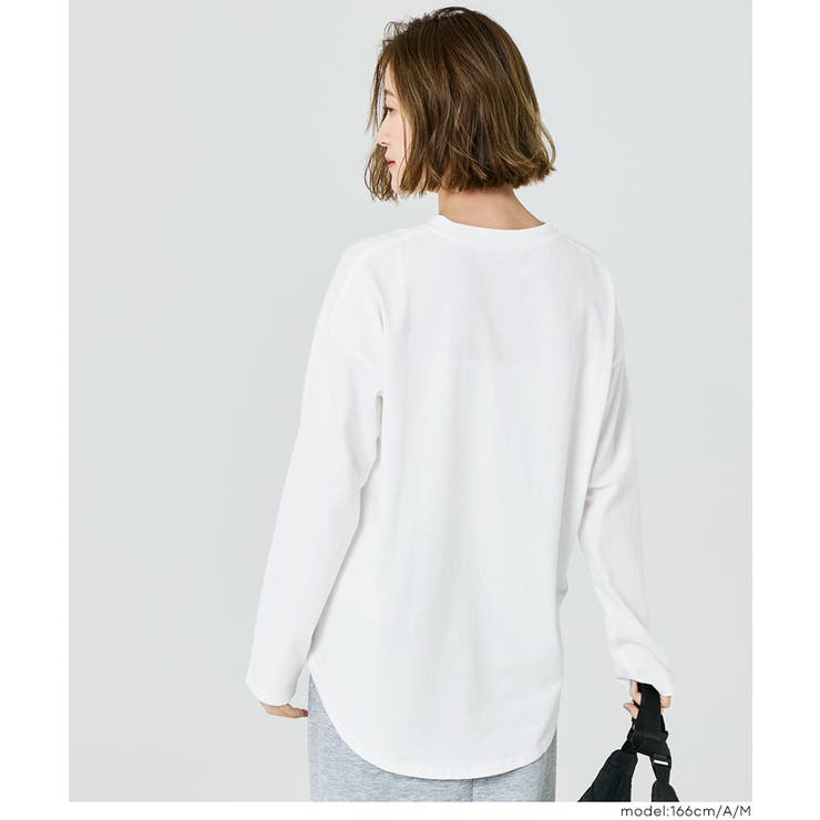 大人カジュアルを楽しめるビッグロゴロンT | coca | 詳細画像8 