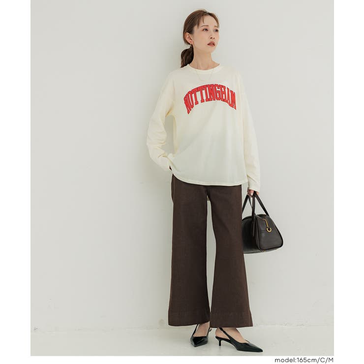 大人カジュアルを楽しめるビッグロゴロンT | coca | 詳細画像13 