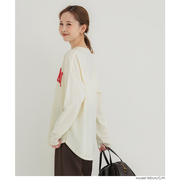 大人カジュアルを楽しめるビッグロゴロンT | coca | 詳細画像14 