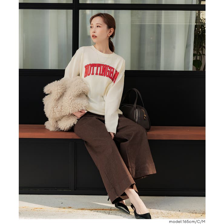 大人カジュアルを楽しめるビッグロゴロンT | coca | 詳細画像15 