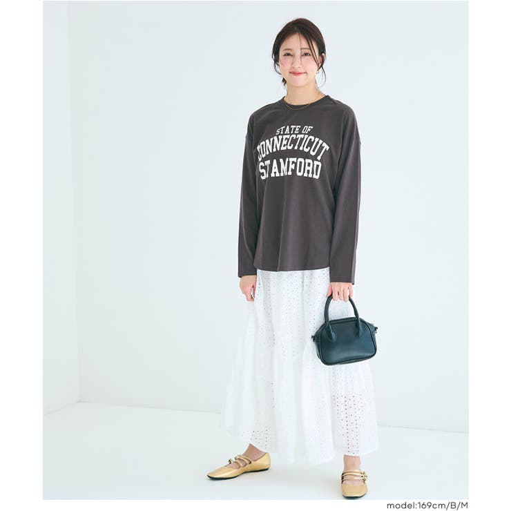 大人カジュアルを楽しめるビッグロゴロンT | coca | 詳細画像10 