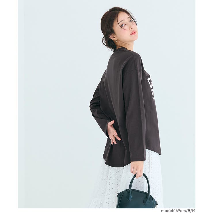 大人カジュアルを楽しめるビッグロゴロンT | coca | 詳細画像12 