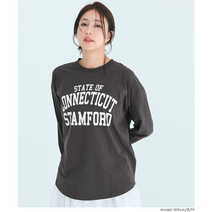 ［B］ | 大人カジュアルを楽しめるビッグロゴロンT | coca