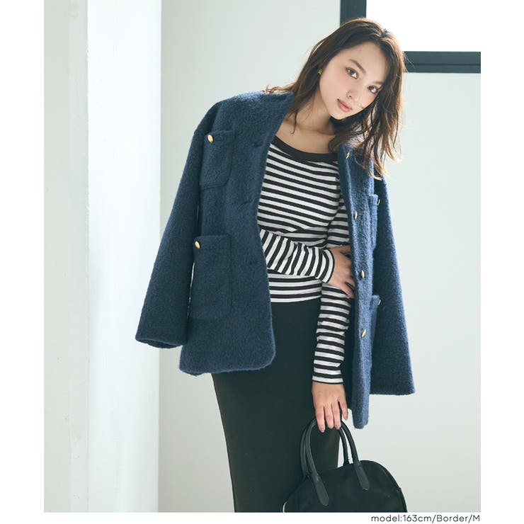 滑らかな肌触りと美シルエットが魅力のスムースラグランオフショルダートップス | coca | 詳細画像26 