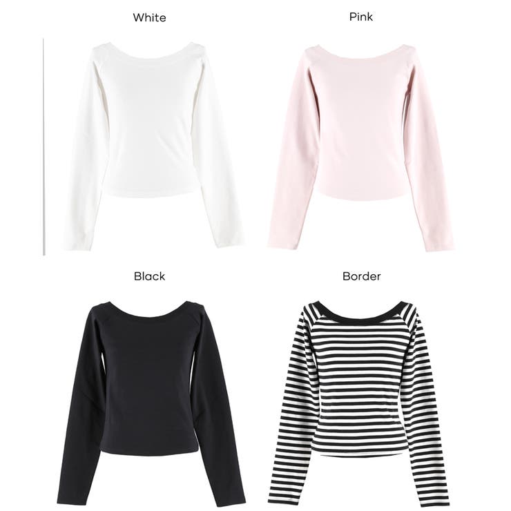 滑らかな肌触りと美シルエットが魅力のスムースラグランオフショルダートップス | coca | 詳細画像29 