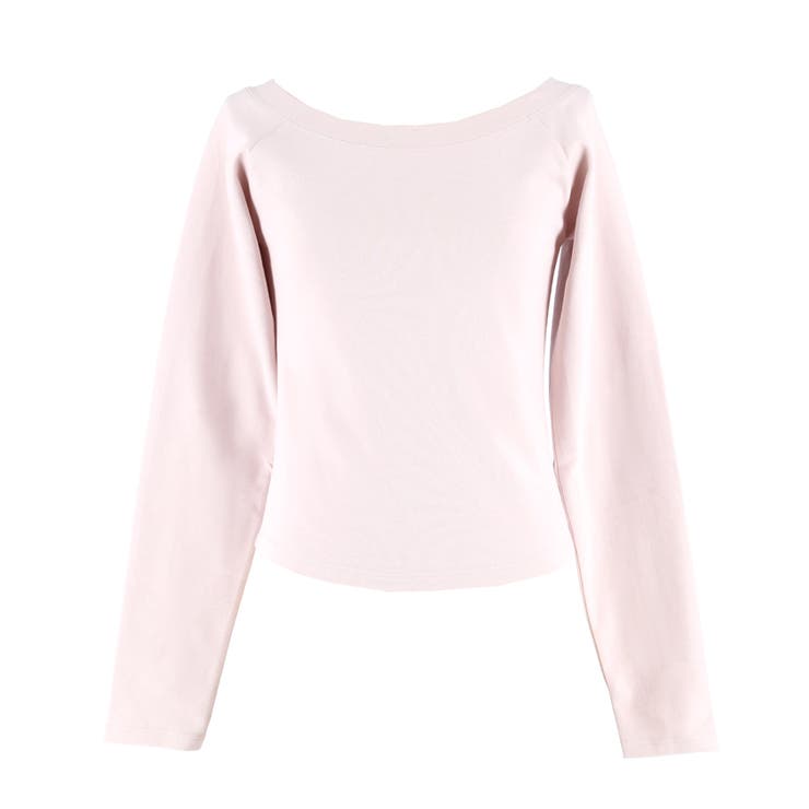 滑らかな肌触りと美シルエットが魅力のスムースラグランオフショルダートップス | coca | 詳細画像3 