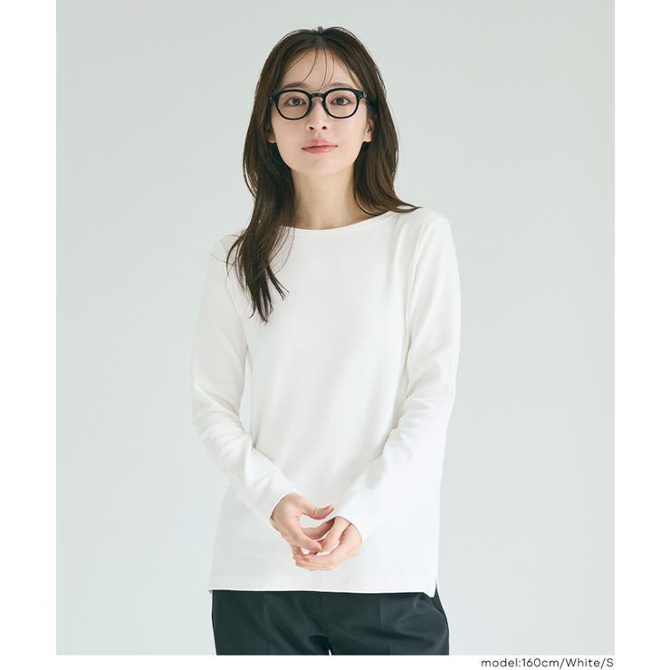 コットンスムースサイドスリットTシャツ レディース | coca | 詳細画像6 
