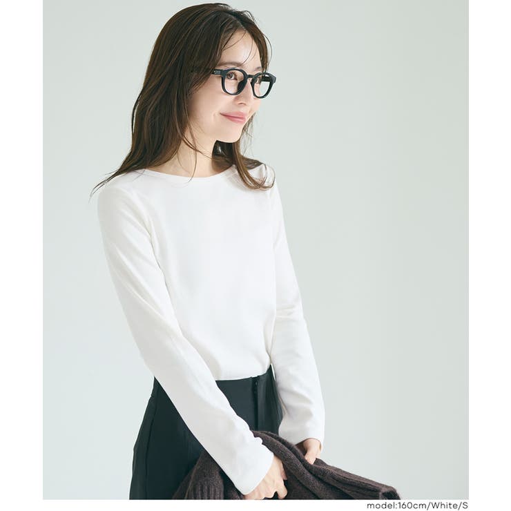コットンスムースサイドスリットTシャツ レディース | coca | 詳細画像8 