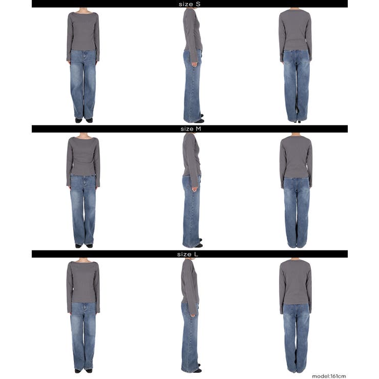 デコルテを美しく見せるボートネックデザインのリブカットソー | coca | 詳細画像22 