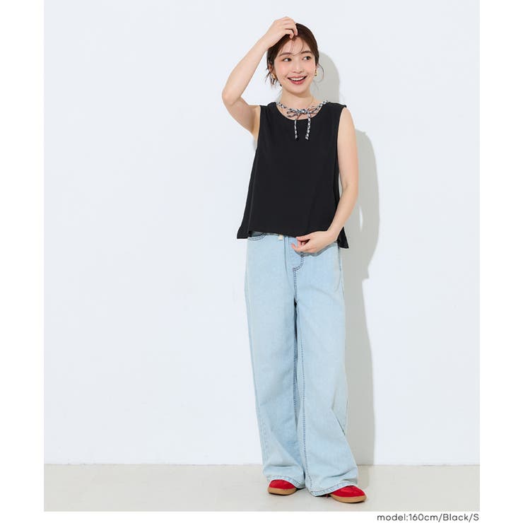＼４サイズ展開／コットン天竺タンクトップ〈セットアップ対応〉 | coca | 詳細画像10 