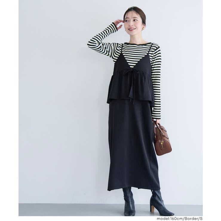 女性らしいシルエットで上品に魅せる、アンゴラタッチボートネックニットトップス | coca | 詳細画像20 