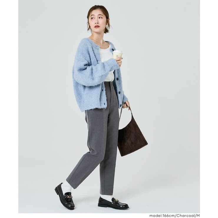 25AW 新色ダークピンク・ダークブラウンが新登場！裏起毛テーパードパンツ | coca | 詳細画像24 