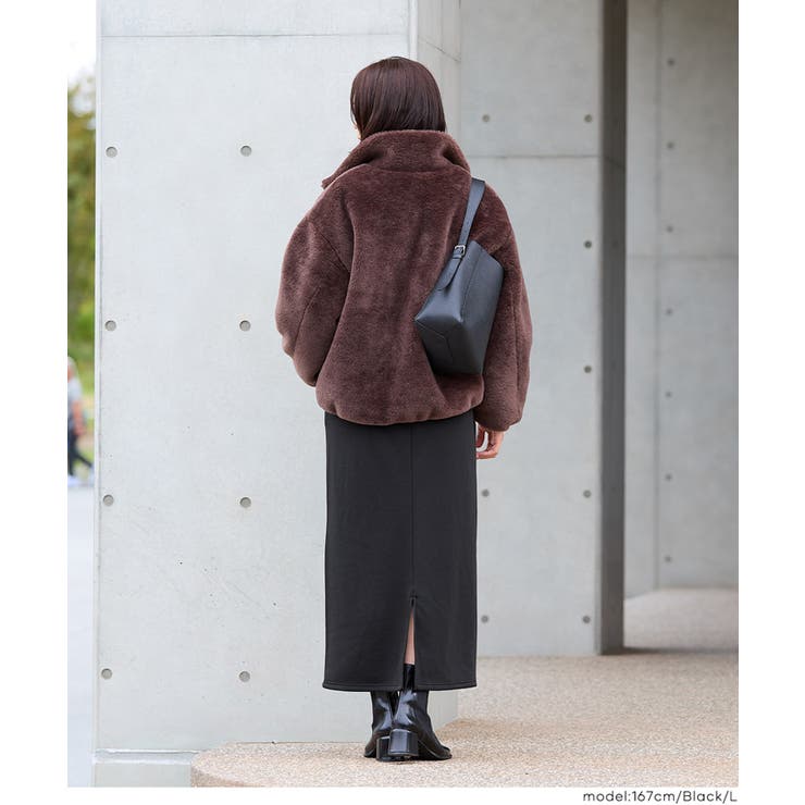 【DAILY WARM】裏シャギーIラインスカート | coca | 詳細画像11 