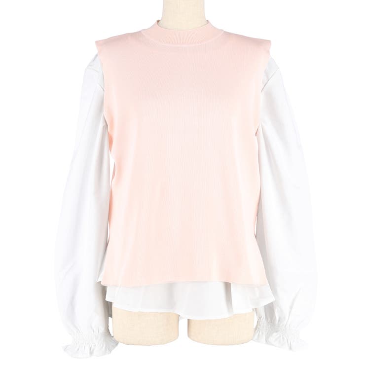 ニットベストセットブラウス | coca | 詳細画像2 