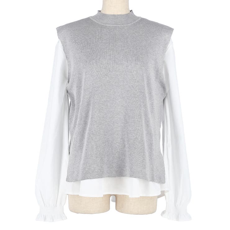 ニットベストセットブラウス | coca | 詳細画像3 