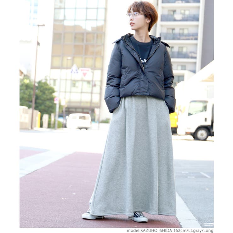 毛布のような肌触り裏起毛フレアロングスカート | coca | 詳細画像17 