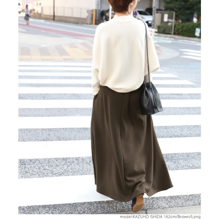 毛布のような肌触り裏起毛フレアロングスカート | coca | 詳細画像20 