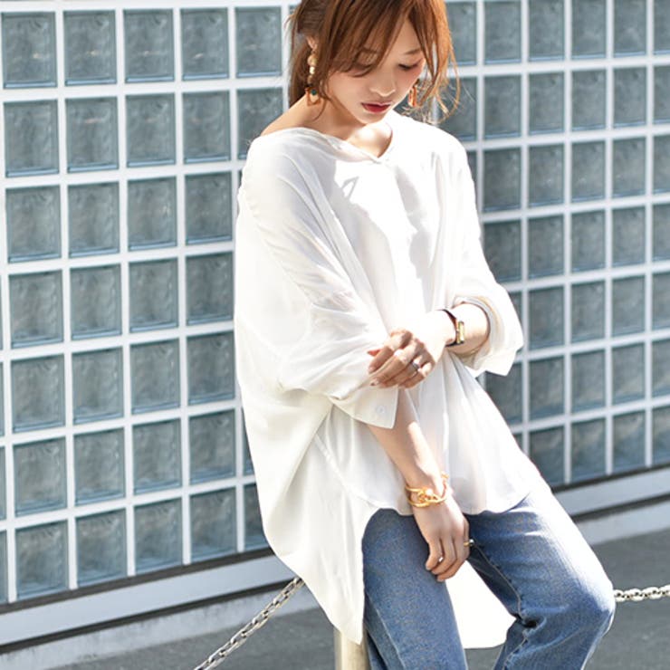 キーネックとろみレーヨンシャツcocaオリジナル ブラウス 長袖 トップス 品番 Pa Coca コカ のレディース ファッション通販 Shoplist ショップリスト