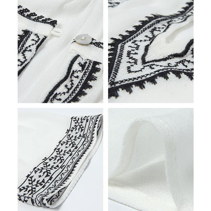 涙開きボヘミアン刺繍トップスcocaオリジナル 阿久津ゆりえさん着用(ブラウス | coca | 詳細画像3 