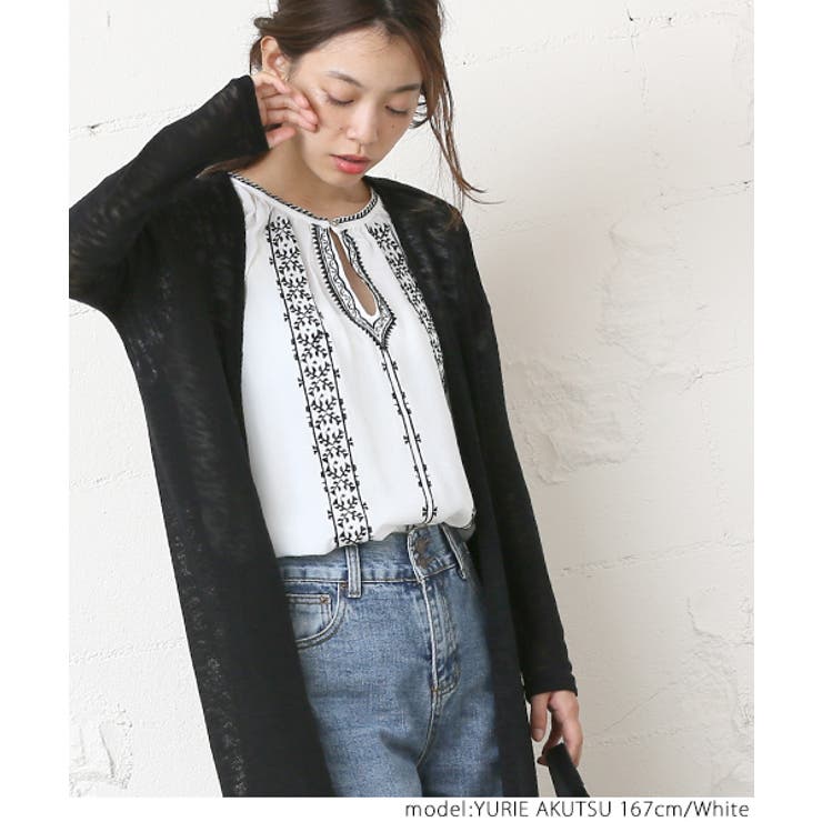 涙開きボヘミアン刺繍トップスcocaオリジナル 阿久津ゆりえさん着用(ブラウス | coca | 詳細画像8 